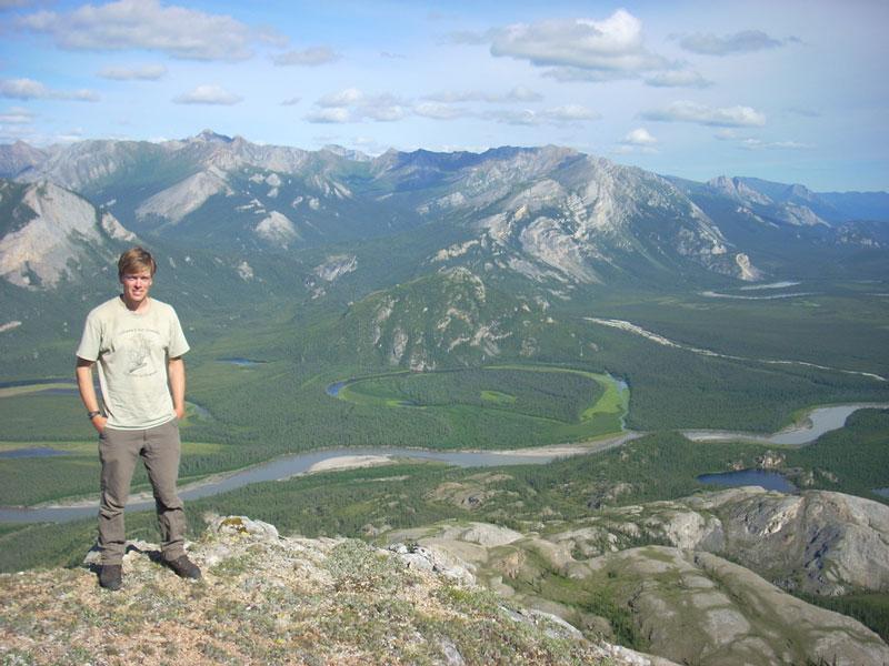 Dr. Peter Nelson studies lichens in Denali National Park.