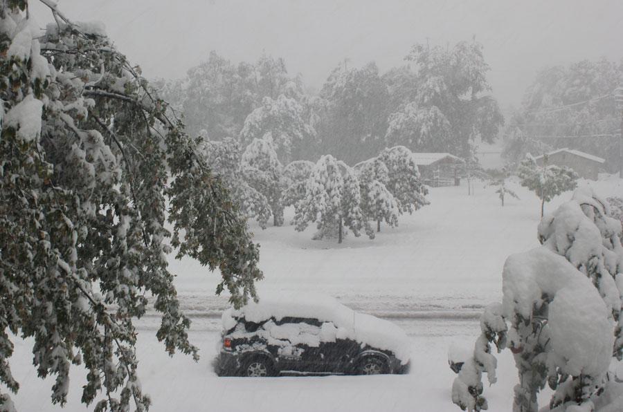 Blizzard blankets Spearfish on Oct. 4.