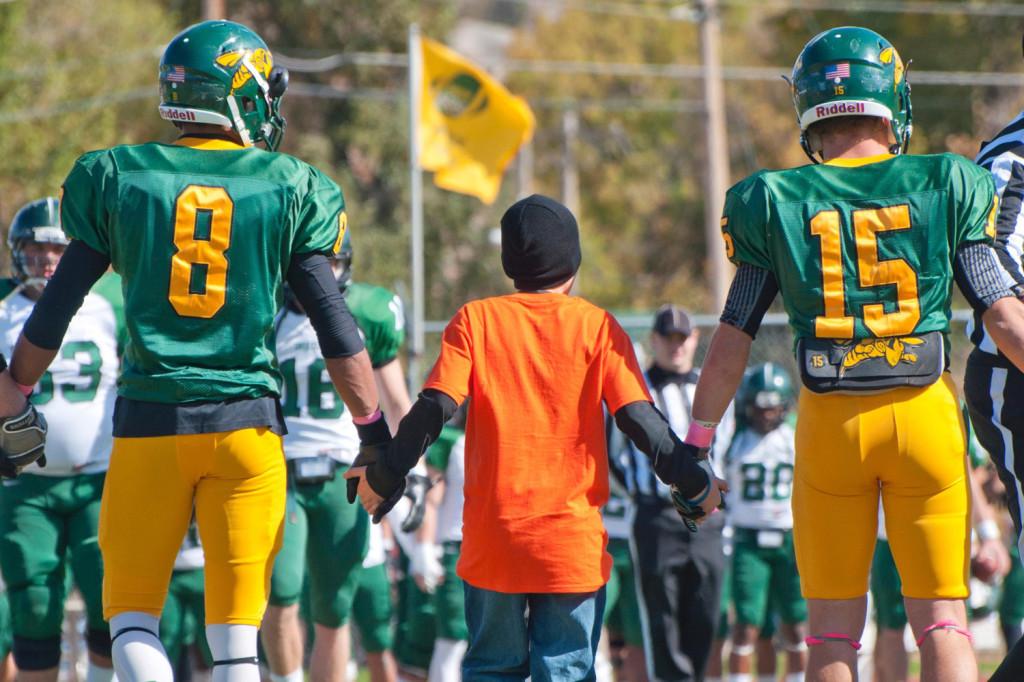 BHSU grant wish at football game