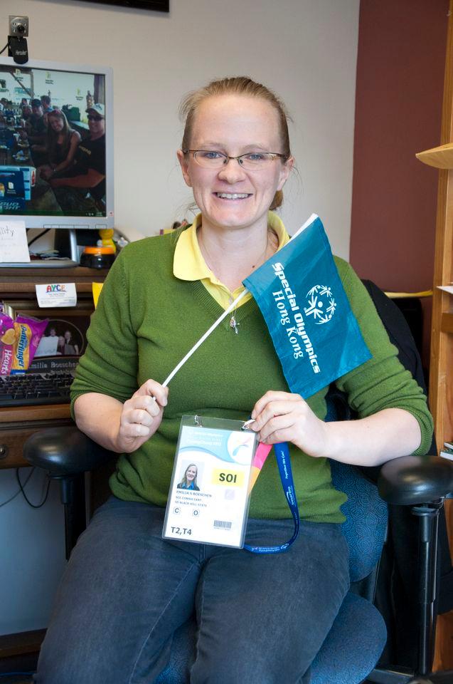 Dr. Emilia Boeschen a Black Hills State University instructor and her research group attends the Special Olympics held in Pyeong Chang, South Korea on January 29 to February 5.