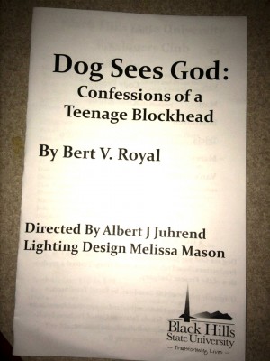 The Black Hills State University theater department perform,