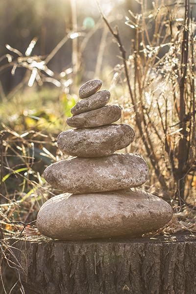 Cairn stones in Spearfish City Park!