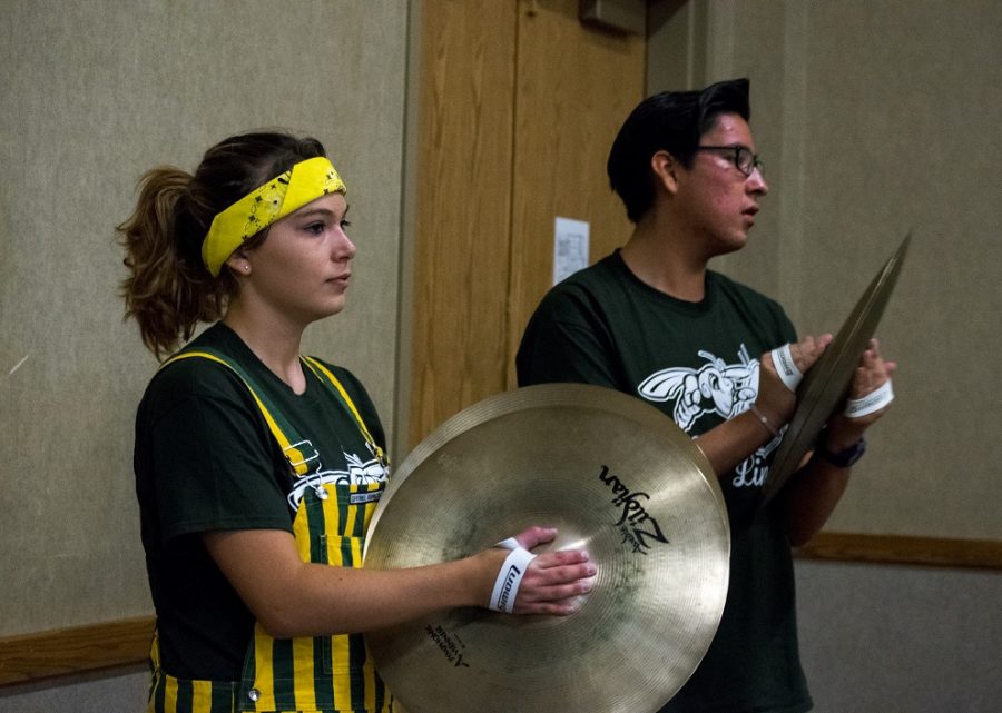 Black Hills State University students Sarah Rathert and Cheyenne Black play for United Way event at Spearfish Convention Center Sept. 15. 