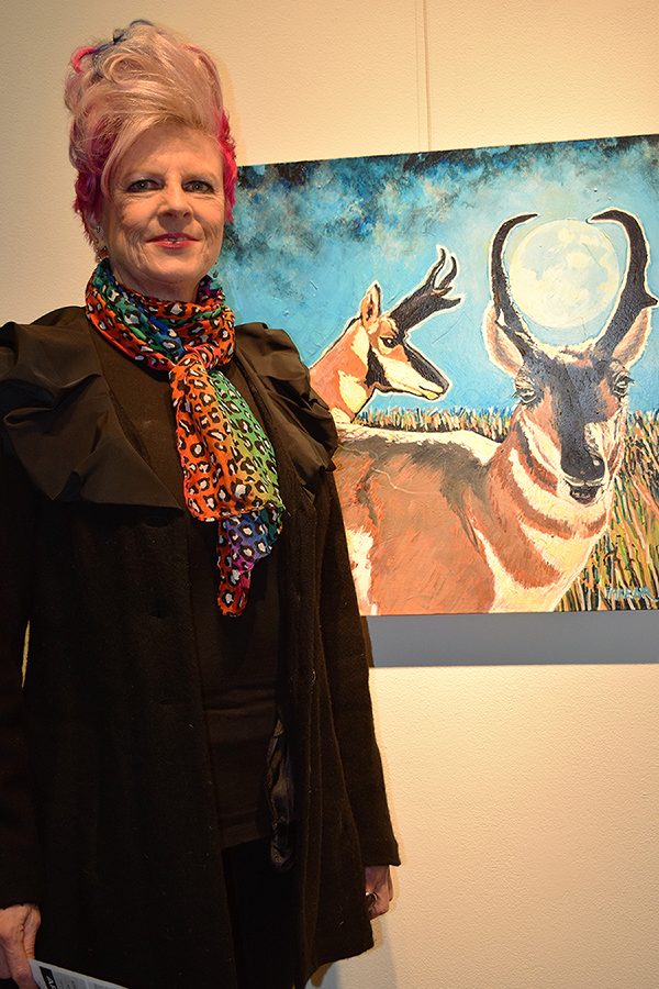 Black Hills regional artist Dede Farrar shows work from her recent show Animal Attraction at the Dahl Art Gallery.