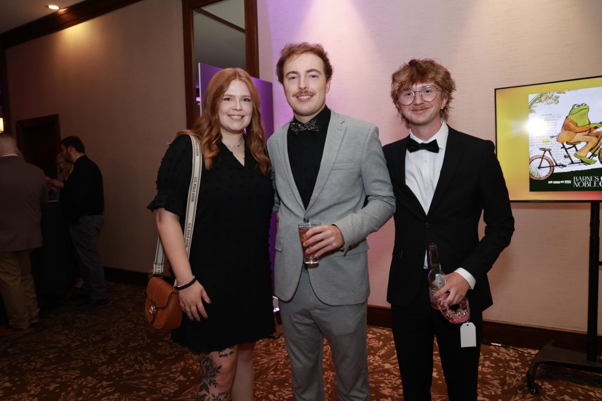 Ashley Beguin, Noah Westergaard, and Alec Butterfield at the American Advertising Awards in Pittsburgh, PA.