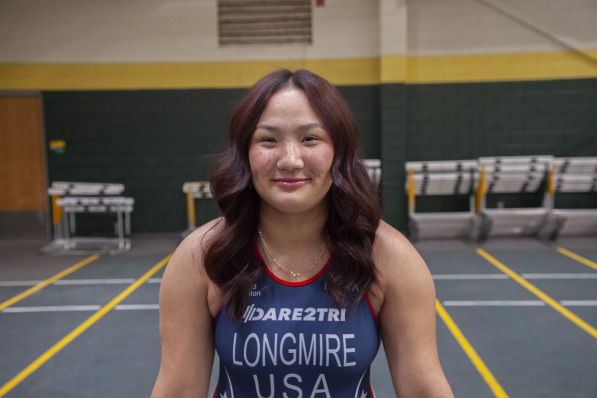 Hannah Longmire, a freshman at BHSU and the first para-athlete on the BHSU Women's Triathlon team.